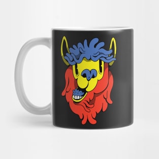 COLORFUL CARTOON LLAMA Mug